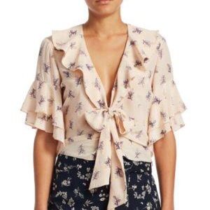 Cinq a sept ivy top pearl blush color